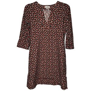 Jude‎ Connally Mod Square Geometric Shift Dress – XS – Made in USA